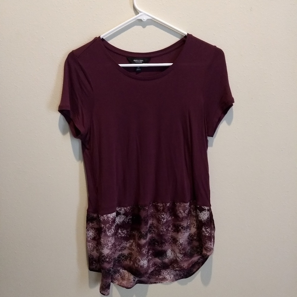 Simply Vera Plum Tunic